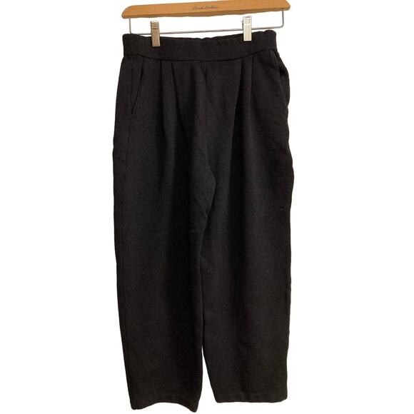 ST JOHN BASICS black pants size 2 pockets cropped 26-28" waist 20" inseam - Picture 1 of 10